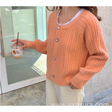 Female new literary retro knit sweater